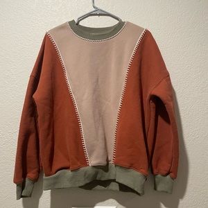 BKE ColorBlock Crew Neck Sweater Women’s Size Small